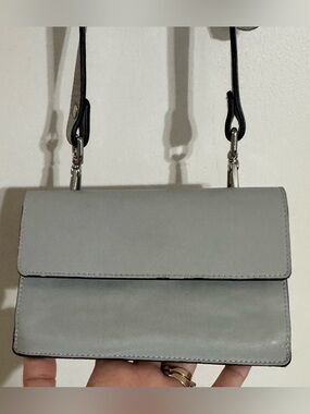 L’Intervalle Leather Crossbody Bag in Light Grey *see description*